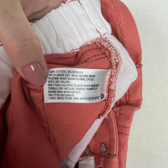 Wild‎ Fable Red Cotton Spandex Elastic Waist High Rise Shorts Paper Bag MEDIUM - Picture 6 of 6